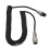 NIKOU Cable Extensión en Espiral de8Pines Cable de micrófono Cable Macho Hembra Práctico Material ABS Negro 1