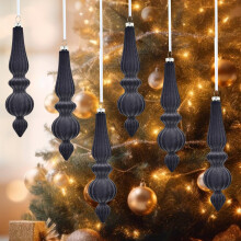 Fankiway Weihnachtsdekoration für die Haustür, geformte Samt-Hängedekoration, Christbaumschmuck, Bühnendekoration