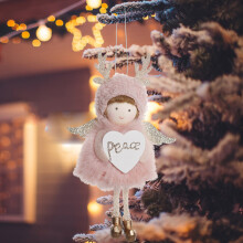 Opruiming! Kerstdecoraties Halloween Engel Schattige Hanger Gewei Decoratie Kerstboom Decoratie