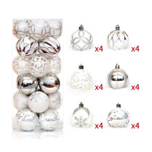 Jacenvly Christmas Ornaments Clearance 60Mm Christmas Xmas Tree Ball Bauble Hanging Home Party Ornament Decor Purple 24Pc Christmas Tree Skirt