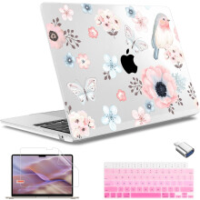 Compatibel met de nieuwste MacBook Air 13,6 inch (model uit 2022) met A2681M2-chip, harde hoes.
