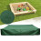 Κάλυμμα για αμμοδόχο Quinlirra Sandbox Square με κορδόνι περίσφιξης, αδιάβροχο κάλυμμα από 6