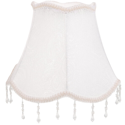 Eease Vintage Lamp Shade White Fabric Tassel Table Floor Bedside Replacement