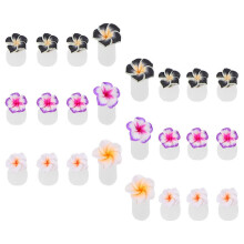 24 Pcs Silicone Toe Separators for Pedicure, Reusable Flower Toe Spacers for Nail Art