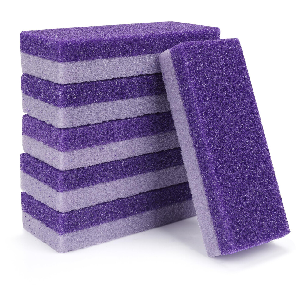 6 Pack Foot Pumice Stone Callus Remover for Dead Skin and Cracked Heel  Pedicure Tools Purple