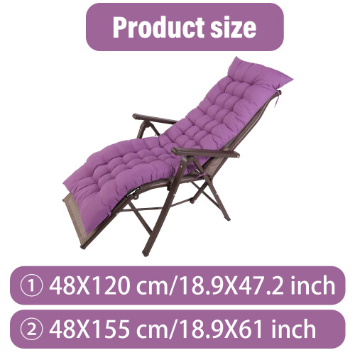 Μαξιλάρι Patio Chaise Lounge Εσωτερική/Εξωτερική, Πυκνό Φορητό Μαξιλάρι Ξαπλώστρας 1