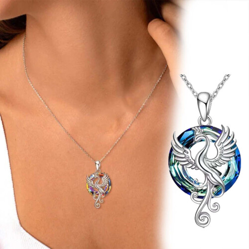 Kiplyki Flash Deals Κολιέ Φλόγα για Γυναίκες Ασημένιο μενταγιόν Nature Fire Nation Δώρο για την 2