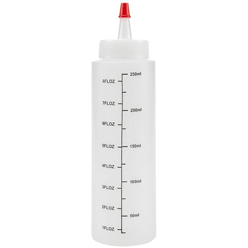 12-Pack 8Oz Μπουκάλια Συμπίεσης Καρυκευμάτων με Κόκκινο Καπάκι - Πλαστικό Μπουκάλι 1