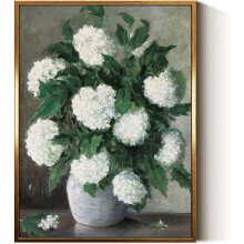 ASPORIC Vintage Canvas Wall Art, wydruk krajobrazowy z dzikimi kwiatami, pasujący do rustykalnego wystroju domu, bez ramki, 16x24"