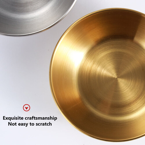Πιάτο σάλτσας από ανοξείδωτο ατσάλι για σνακ, ορεκτικό, καρύκευμα φαγητού 1