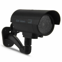 Dummy Security Camera, Fake Surveillance System with Realistic Red Flashing Lights for Indoor Outdoor, 1 Pack