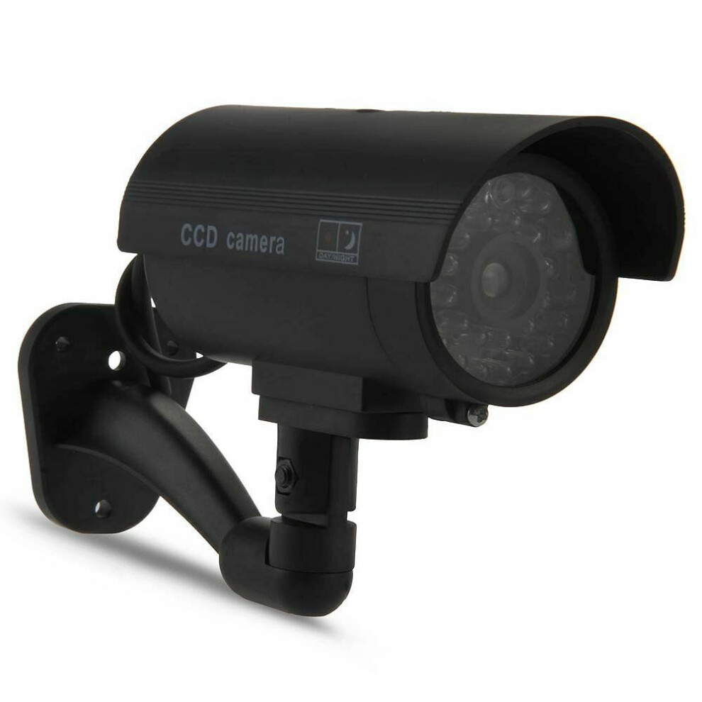Dummy Security Camera, Fake Surveillance System With Realistic Red Flashing Lights For Indoor Outdoor, 1 Pack 9558633682182