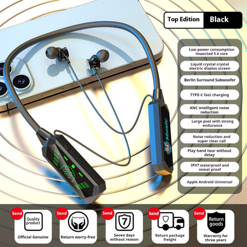 Ακουστικά Bluetooth Jacenvly Sports, Ασύρματα Ενδώτια με Μαγνητικό Λουράκι Λαιμού με Ακύρωση 2