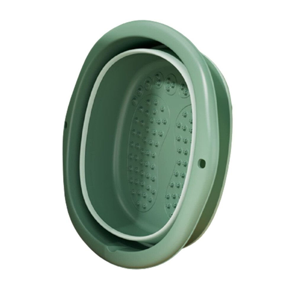 Collapsible Foot Spa with Massage Nodes, Foldable Foot Bath Tub Basin for Home Soaking