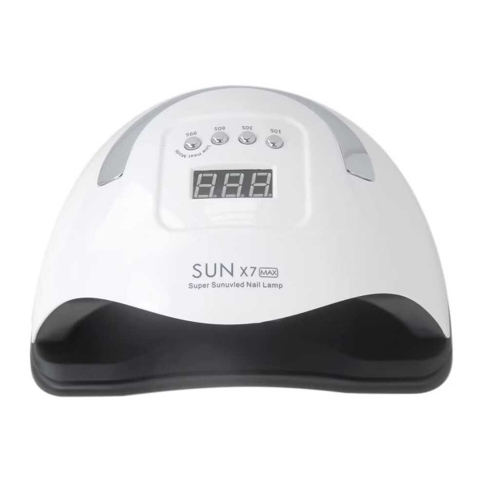 180W LED UV Nail Lamp with 57 LED Beads, Fast Curing Gel Nail Dryer for Salon and Home Use