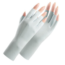 UV Protection Manicure Gloves Fingerless Breathable Anti UV for Nail Lamp Curing and Gel Nails