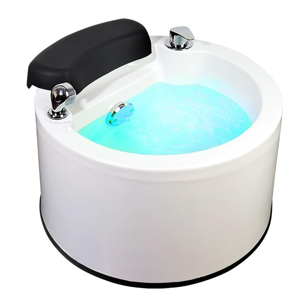 Acrylic Heated Foot Spa with Massage and Pedicure Foot Rest, Temperature Control for Tired Feet