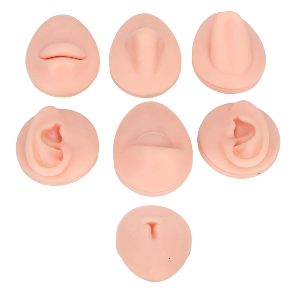 Light Body Piercing Practice Kit With Realistic Silicone Model For Multiple Piercing Sites, Complexion