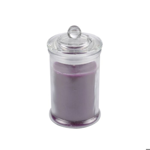 Vela em frasco de vidro transparente Figue