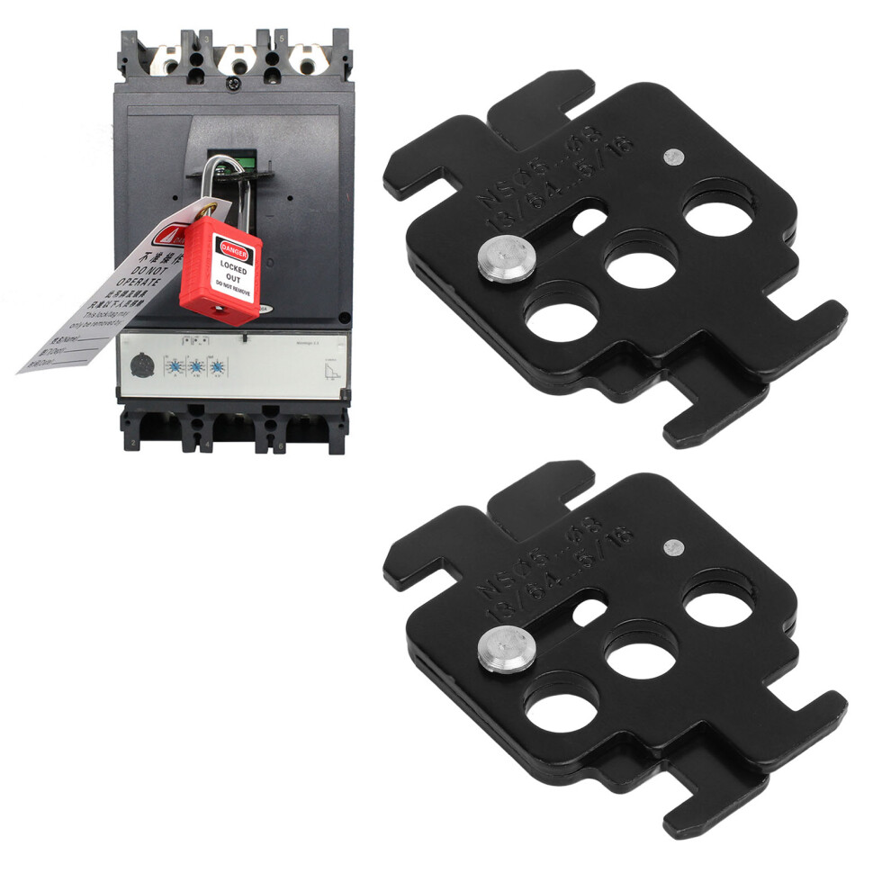2 Pcs Steel Breaker Lockout For Industrial Switch Lockout Safety Tag 5071381472057