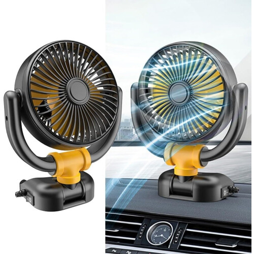 12V Car Fan Single Head  Wind Force for Quick Dashboard Installation and Cooling 2