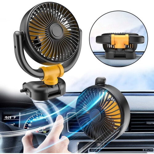 12V Car Fan Single Head  Wind Force for Quick Dashboard Installation and Cooling 1