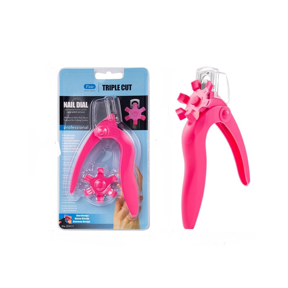 Acrylic Nail Clipper with Adjustable Stainless Steel Blades for Salon and Home Manicure