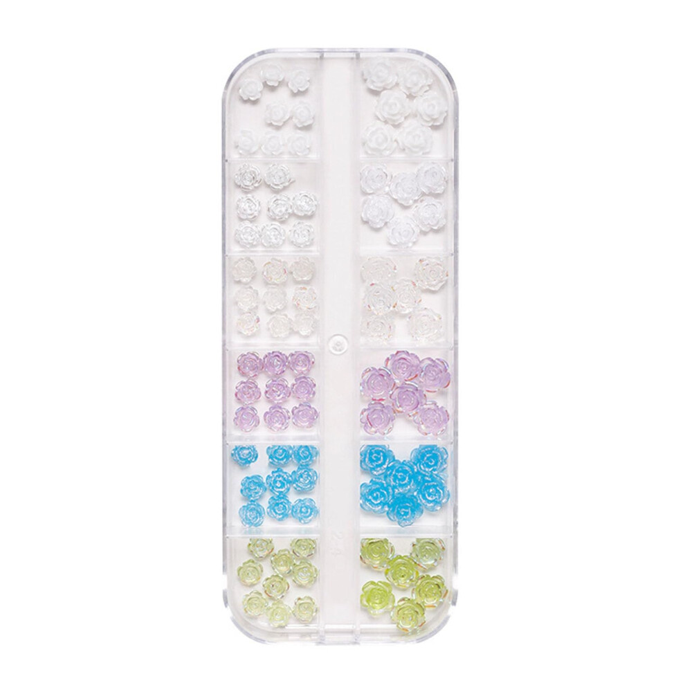 Nail Art Decorations 3D Resin Charms with Pearls and Bows, 12 Styles for DIY Manicure Gifts