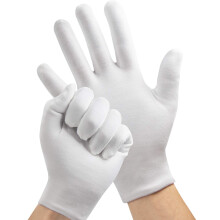 8 Pairs White Cotton Gloves for Dry Hands Overnight Moisturizing Hand Cream Treatment