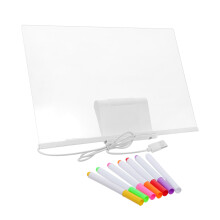 1Ensemble Tableau Effaçable LED Coloré Pour Et Maison