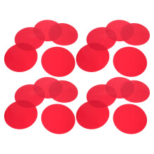 20Pcs Durable Red Pet Lighting Gel Sheets for Warm Atmosphere Lighting