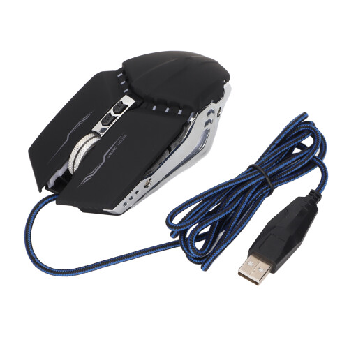 Durable Wired Gaming Mouse With Technological Texture Anti Slip Technology Simple Operation Stable Steel Piece Custom Programming