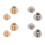 High Quality Brass Rivets For Bookbinding, Solid Round Head Button Studs With Exquisite Workmanship And Wide Application In Leather Crafts (200 Set) 7