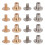 High Quality Brass Rivets For Bookbinding, Solid Round Head Button Studs With Exquisite Workmanship And Wide Application In Leather Crafts (200 Set) 4