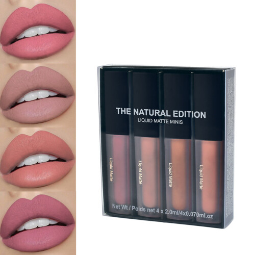 Non Stick Cup Lip Gloss Matte Effect Long Lasting Waterproof Liquid Lipstick Set Ideal For All Scenes Heavy Duty Formula Multi Function Use