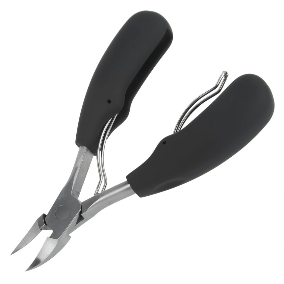 Professional Stainless Steel Toenail Clippers and Nail Scissors for Thick or Ingrown Nails with Ergonomic NonâSlip Grip
