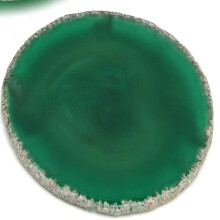 Porta-copos de pedra verde, porta-copos de cristal, porta-copos para bebidas