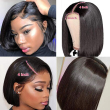 Peruca de cabelo humano KPLFUBK, com frente de renda sem cola HD e linha pré-desfiada com baby hair, perucas brasileiras para mulheres negras.