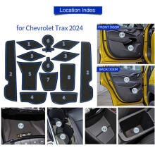 SOFEIYA Mat-Gate Slot Mat voor Chevrolet Trax-2024 Antislip Autodeurvakmat 13-delige Autodeurvakmat Accessoires Gloednieuw