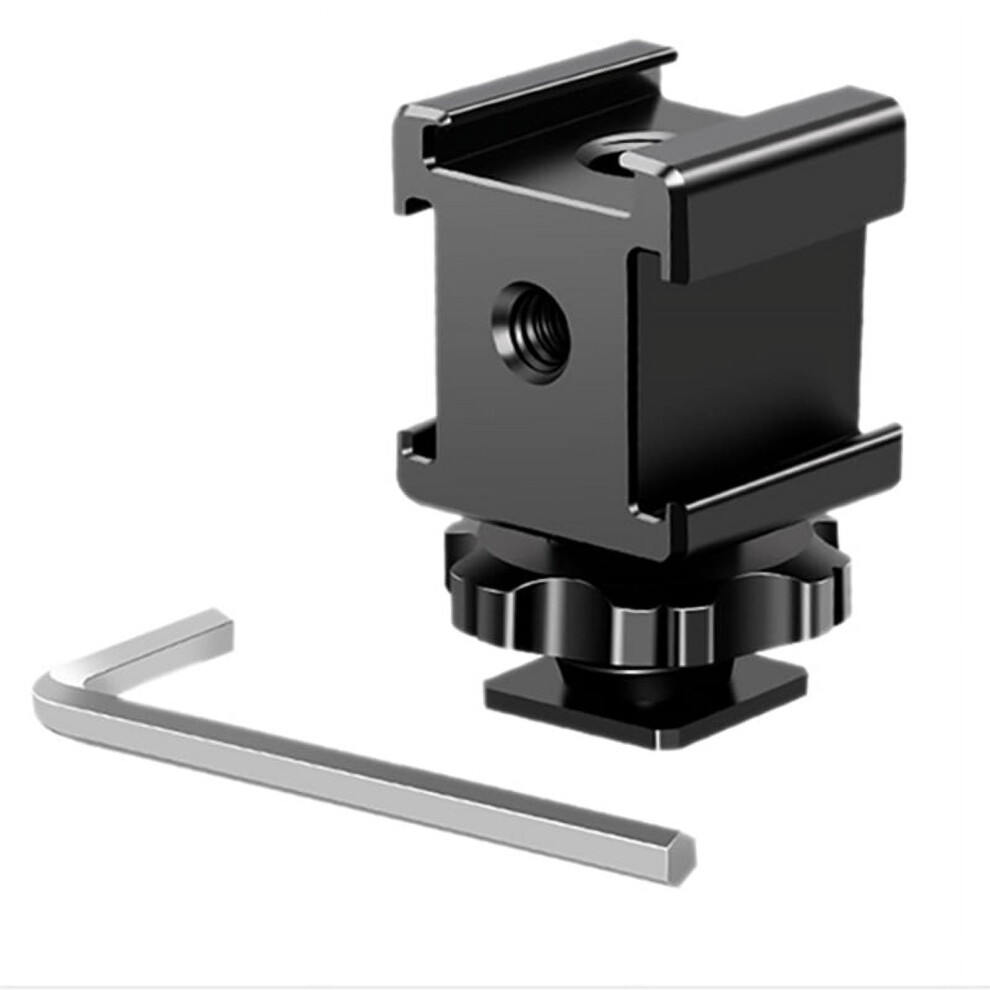 Cold Hot Shoe Extension Bracket Extension Mount With Triple Cold Shoe Mount For Video Cameras Or Dslr Camera Accessory 9071309650365