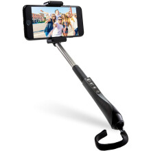 Asta per selfie da 40 pollici con telecomando Bluetooth integrato nell'impugnatura per fotocamere Bluetooth iOS e Android