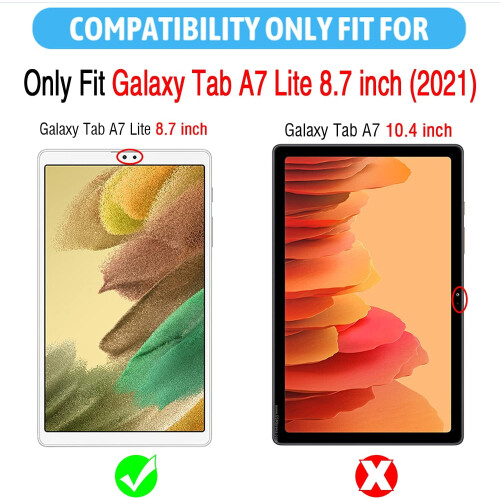 [2-Pack] Συμβατό με το Samsung Galaxy Tab A7Lite 8.7" Προστατευτικό οθόνης, μεμβράνη από 1