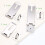 Κλειδαριές πόρτας 3 ιντσών με κούμπωμα ασφαλείας από ανοξείδωτο ατσάλι με βίδες, 4