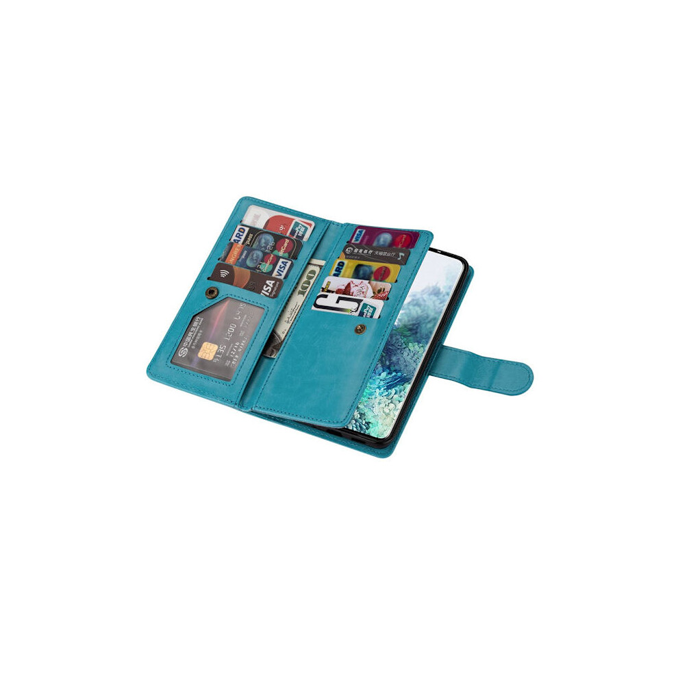 Compatible With Samsung Galaxy S23 Plus - Wallet Case Floveme With Plenty Of Space Turquoise Green 9164030362369
