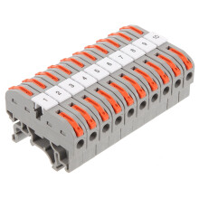 Terminal de riel, 10 juegos de conectores de cables, caja de distribución de energía para automoción