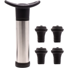 Conservatore per vino con 4 tappi sottovuoto, tappo per vino, preservatore per vino, sigillante riutilizzabile per bottiglie che mantiene il vino