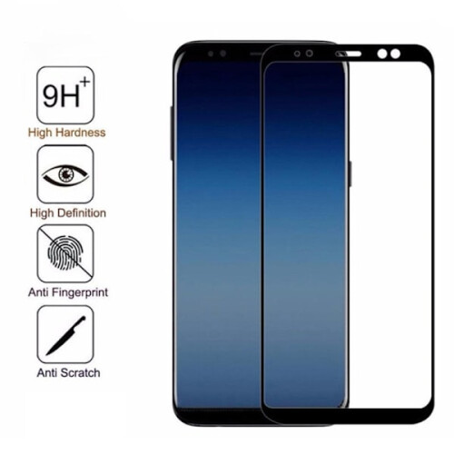 Προστατευτικό οθόνης D: fence (2-PACK) για συμβατό με Samsung Galaxy A7 2018 (Frame) Μαύρο 1
