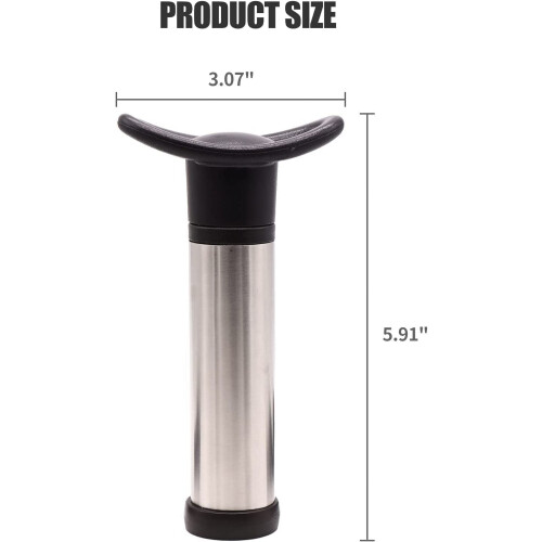 Wine Saver με 4 πώματα κενού, Πώμα κρασιού, επαναχρησιμοποιούμενο σφραγιστικό 1