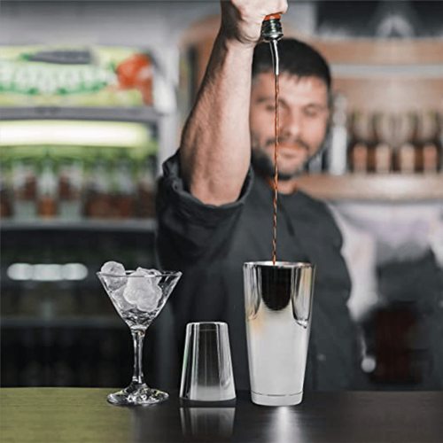 Σετ 4x Premium Cocktail Shaker Σετ Pro Boston Shaker Χωρίς βάρος, κατασκευασμένο από ανοξείδωτο 2
