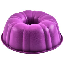 Runde Kürbiskuchen-Backform, 25 cm Durchmesser, Silikon-Backform, Kürbis-Silikonform (Farbe zufällig)